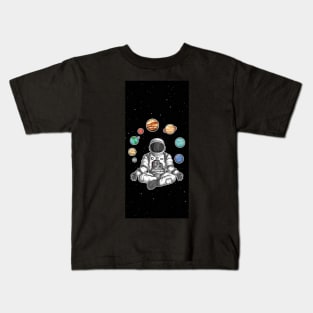 Space Yoga Kids T-Shirt